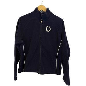 NFL Colts Women s Full Zip Fleece Jacket - Size Large Pockets